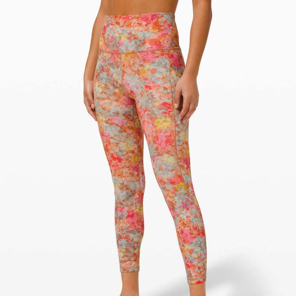 Lululemon Align High Rise Leggings with Pockets 25” Inflorescence Multi Size 8 - Picture 2 of 11